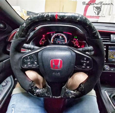 Volante Honda Civic Type R Fibra Carbono ImportTuner