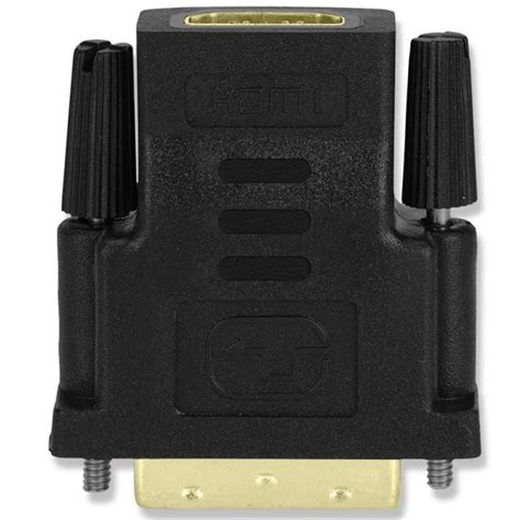 Ociodual Adaptador Hdmi A Dvi Pin Hembra Macho Negro