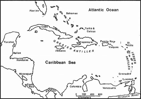 Map of the West Indies. | Download Scientific Diagram