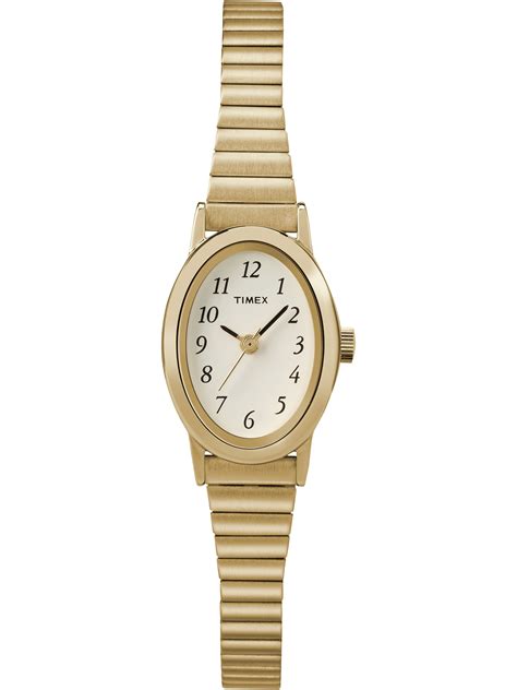 Timex Timex Womens Cavatina Gold Tone Stainless Steel Expansion Band Watch