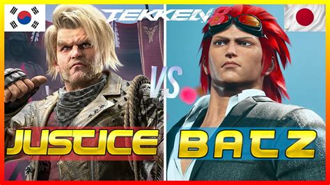 Tekken 8 Batz Hwoarang Vs Justice Paul Ranked Matches YouTube