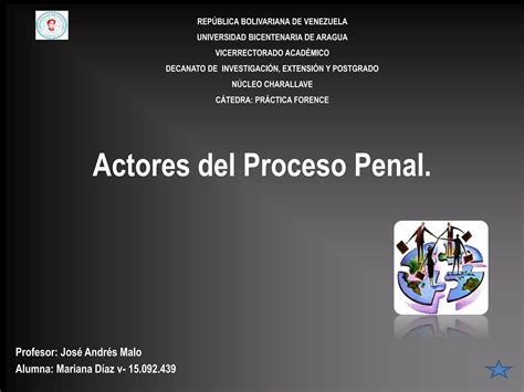 Actores Del Proceso Penal Md Ppt Descarga Gratuita