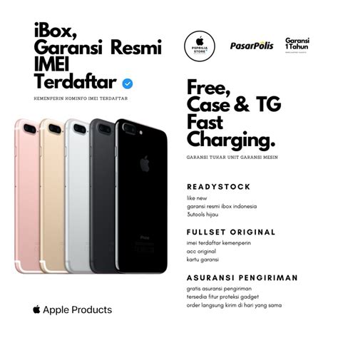 Jual KTG Iphone 7 Plus 32 Gb 128 Gb 256 Gb Resmi Indonesia Shopee