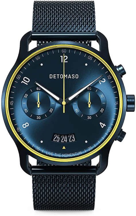 DeTomaso SORPASSO Montre chrono Velocitá pour homme Analogique