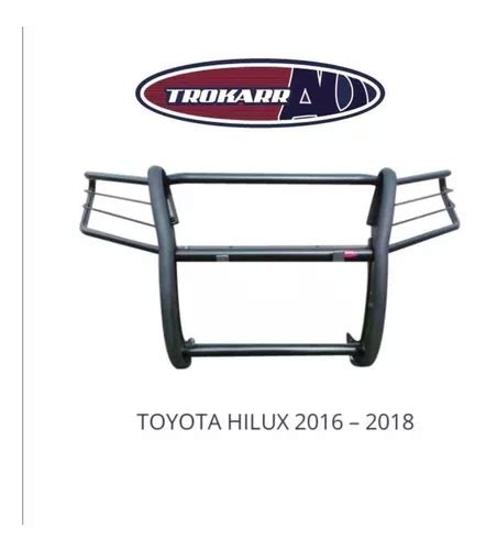 Tumbaburros Delantero Para Toyota Hilux Negro