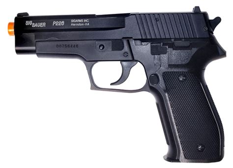 Spring Sig Sauer Licensed P Full Metal Slide Fps Airsoft Pistol