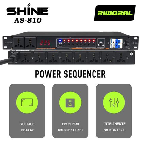 Riworal Power Sequencer Controller Channels Controllable Channels