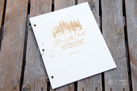 Trees Welcome Book Binder Airbnb Tree Bunch Home Rental Etsy