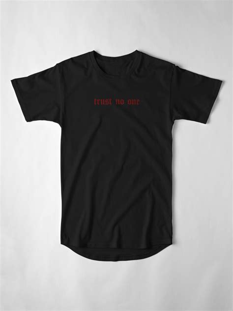 Trust No One Essential T Shirt By Sasharusso Minimal Shirt Design