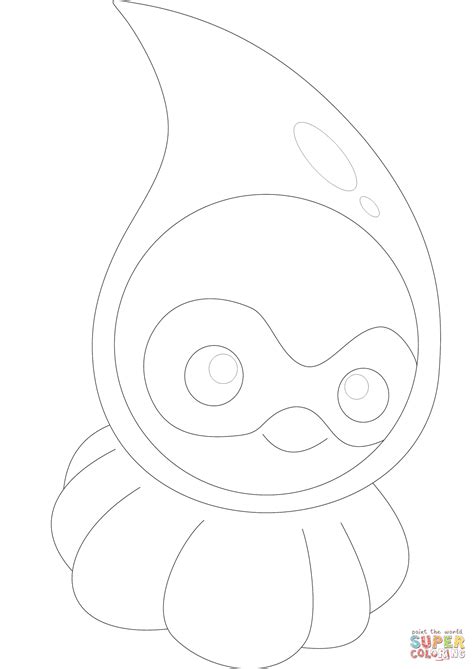 Spheal Coloring Page Coloring Pages