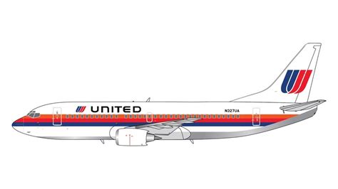 United Airlines Retro Boeing 737-300 Gemini Jets N327UA GJUAL1203 scale ...