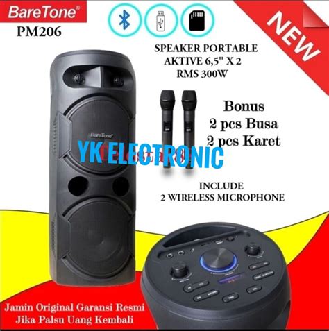 Speaker Portable Wireless Baretone Pm Pm Original Lazada Indonesia