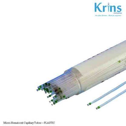 Micro Hematocrit Capillary Tubes Plastic Krins Life Sciences