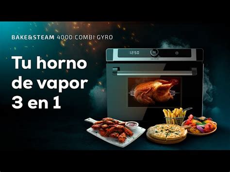 Cecotec Bake Steam 4000 Combi Gyro Forno De Bancada 40L 2400W Preto