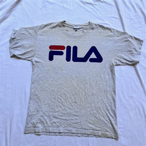 Vintage Fila Tshirt 1999 Size Large Good Bit Of Depop