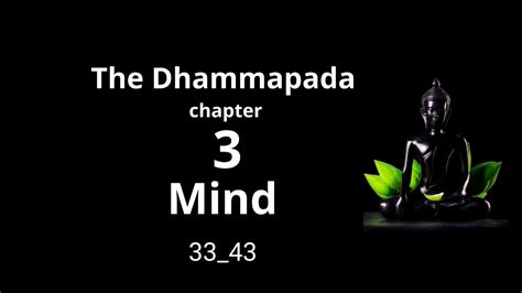 Dhammapada Teachings Of Buddha Chapter 3 Mind English Youtube