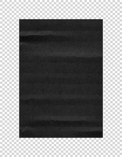 Premium Psd Psd Black Crumpled Paper Texture Realistic Crease Sheet