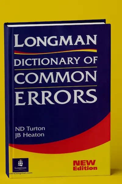 Longman Dictionary Of Common Errors - Superingenious