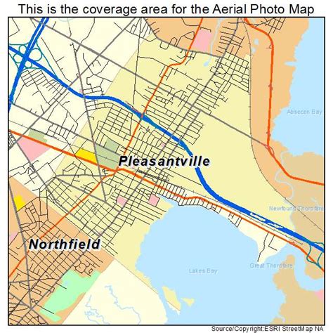 Aerial Photography Map of Pleasantville, NJ New Jersey