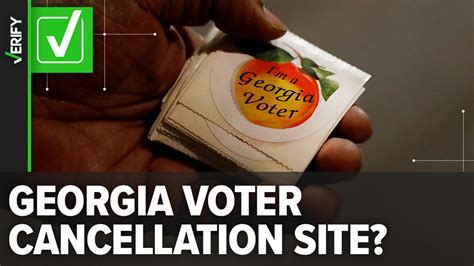 Did Georgia Launch A Voter Registration Cancellation Web Portal