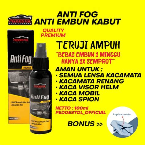 Jual Spray Anti Fog Anti Air Bebas Kabut Embun Kacamata Kaca Spion Kaca