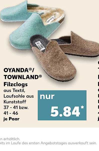 Oyanda Townland Filzclogs Angebot Bei Kaufland Prospekte De