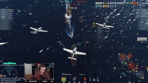 World Of Warships German Aircraft Carrier Manfred Von Richthofen Extremly Intense And Close