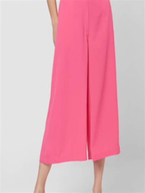 Buy Vero Moda Women Pink Regular Fit Solid Culottes Trousers For Women 13769208 Myntra