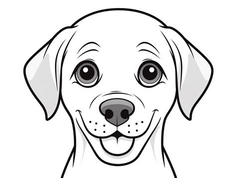 Playful Labrador Retriever Coloring Coloring Page