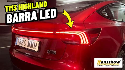 Tesla Model Highland Conjunto De Luces Traseras Led Completa En