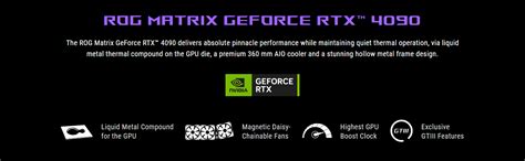 ASUS ROG Matrix Platinum GeForce RTX 4090 Graphics Card, 24GB GDDR6X ...