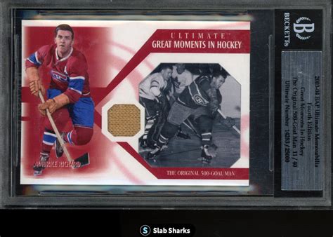 2003 BAP ULTIMATE MEMORABILIA MAURICE RICHARD GREAT MOMENTS JERSEY