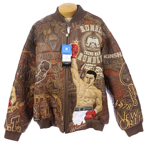 Lot Detail 2007 Muhammad Ali Adidas Al Wissam Limited Edition Leather Jacket Goat 1068 Of