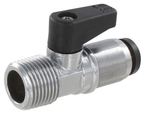 Bsp Male Threaded Ball Valve With Push In Connection 8 38m Senga