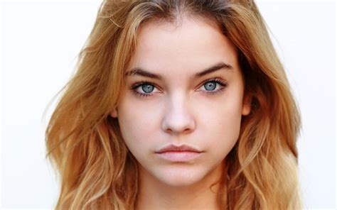 Barbara Palvin Face Women Brunette Model Blue Eyes Portrait HD