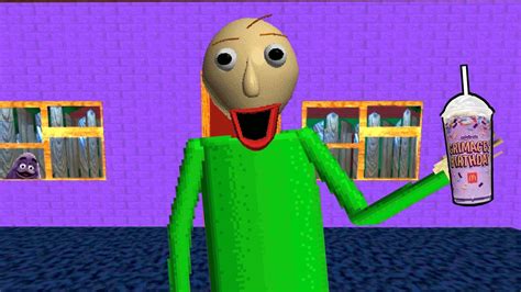 Baldi Tries The Grimace Shake Youtube