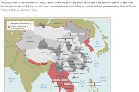 The Qing Gradually Assumed Control Over China As Chegg