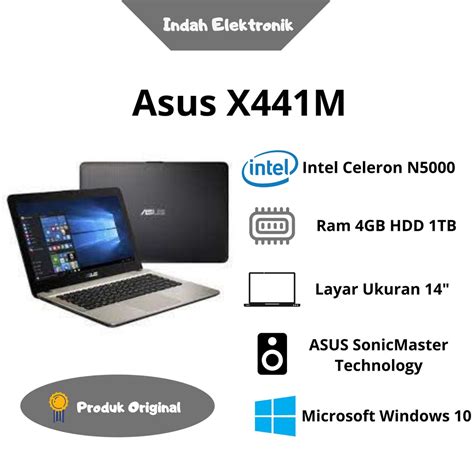 Jual Laptop Asus X441m 4gb 1tb Shopee Indonesia