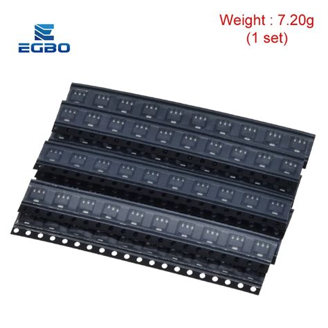 Egbo Sot Smd Transistor Assorted Kit Total Kinds X Pcs Pcs