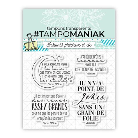 Planche De Tampons Bullet Happy Box 10x10cm Tampon Bullet Journal