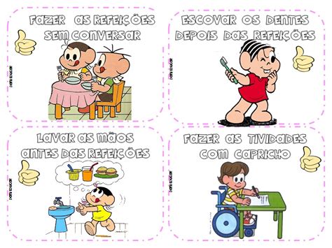 Regrinhas e Combinados para Educação Infantil Estabelecer Harmonia