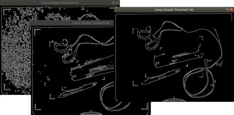 C Opencv Edge Detection Dilation And Mass Ceter Drawing Stack Images