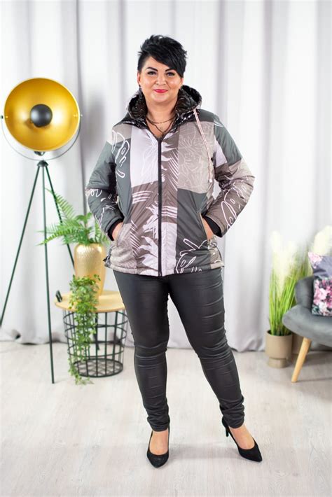 Dwustronna Lakierowana Kurtka Rocky Czarna Plus Size Butiknaplus Pl