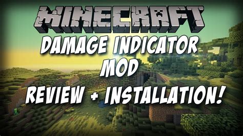 Minecraft Damage Indicator Mod Review How To Install Youtube