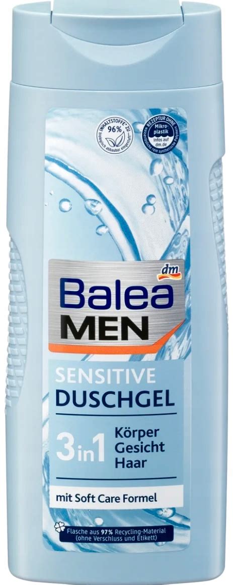 Balea Men 3in1 żel pod prysznic Sensitive 300 ml z NIEMIEC 15307956464