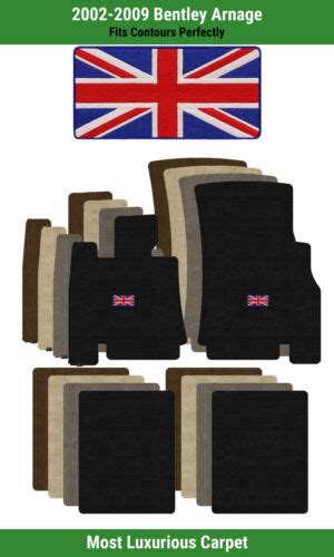 Lloyd Luxe Front Rear Carpet Mats For Bentley Arnage W British