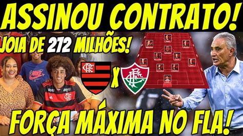 Joia Assina Contrato Profissional O Flamengo For A M Xima No