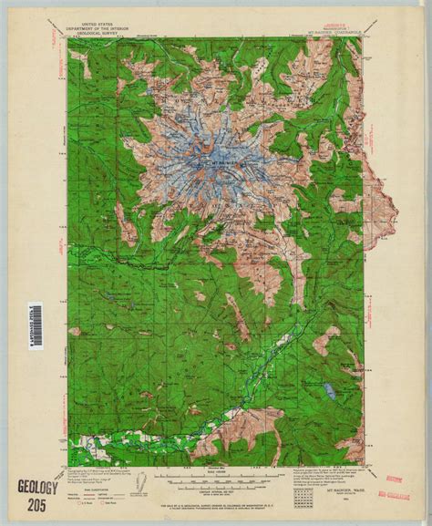 Mount Rainier National Park Map