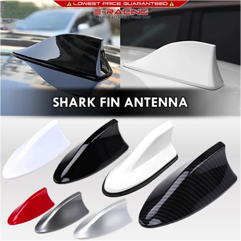 Carbon Fiber Car Shark Fin Roof Antenna Radio FM AM Decorate Aerial