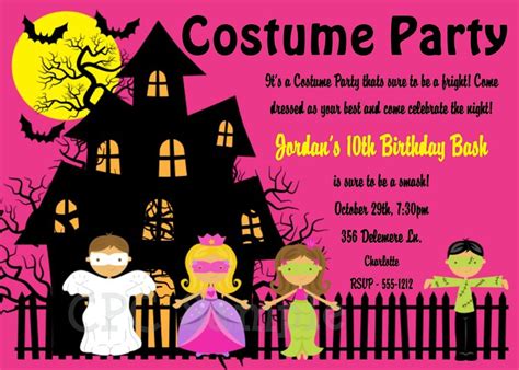 Costume Party Invitations - Invitation Design Blog